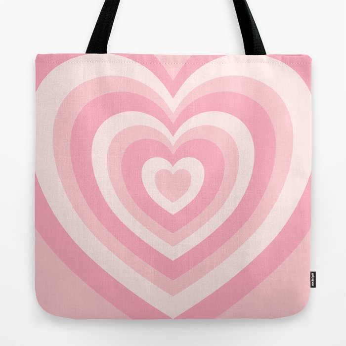 Large Pastel Hearts All-Over Print Large Tote Bag – A Sprinkle Of