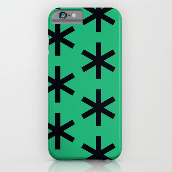 Vondel Black on Green Pattern iPhone & iPod Case