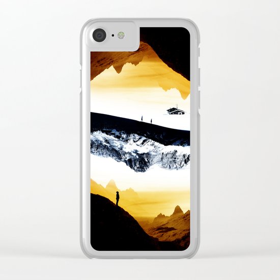 Hiking for Blue Isolation Clear iPhone Case