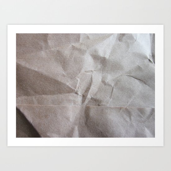 Brown bagging it. Art Print
