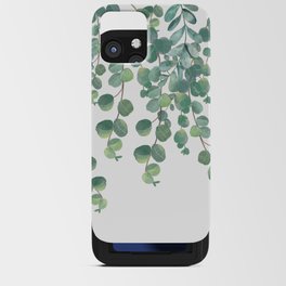 Decorative Eucalyptus Leaves iPhone Card Case