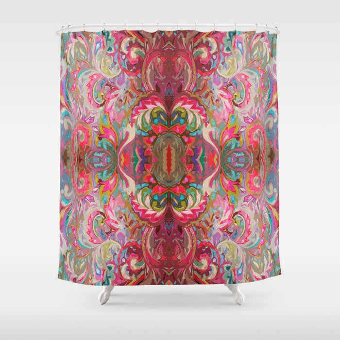Abstract Paisley Shower Curtain By Lieslmarelli Society6