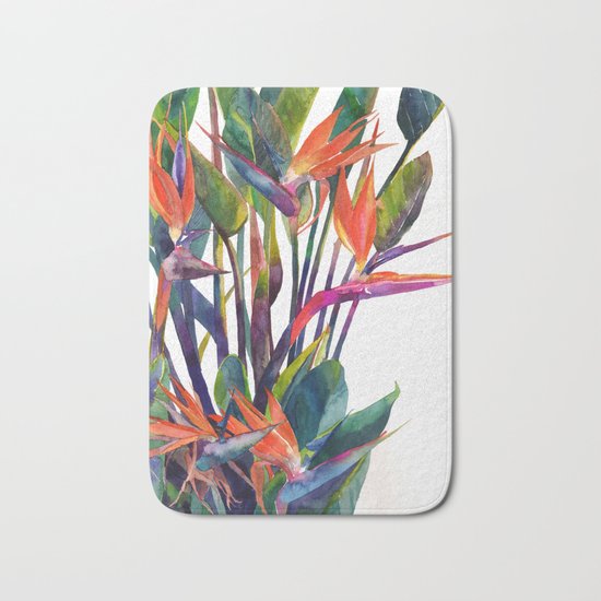 The bird of paradise Bath Mat