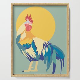 Rooster Rising Serving Tray