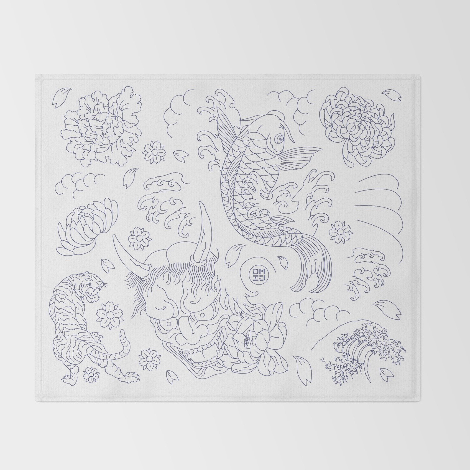 Download Japanese Tattoo Throw Blanket By Designmadeinjapan Society6