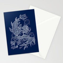 The Koi Fishes Stationery Cards