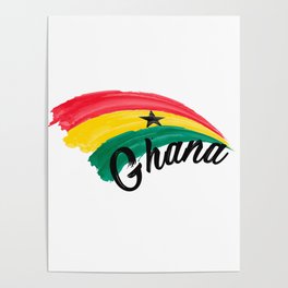 Ghana flag Poster