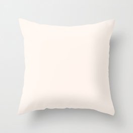 Seashell - solid color Throw Pillow