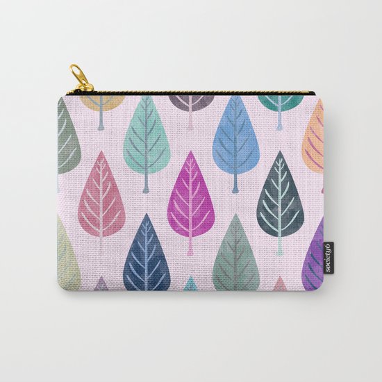 Watercolor Forest Pattern V Carry-All Pouch