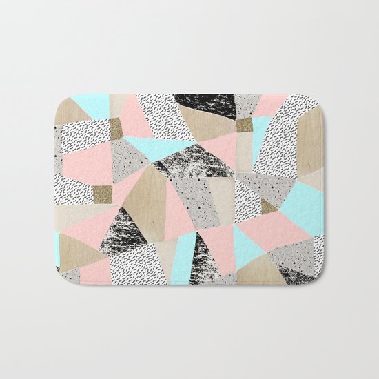 Geo Lights Bath Mat