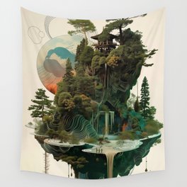 Floating Dream World Wall Tapestry