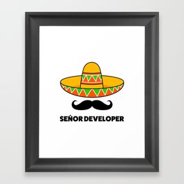 Senior Developer Framed Art Print