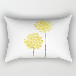 two abstract dandelions watercolor Rectangular Pillow
