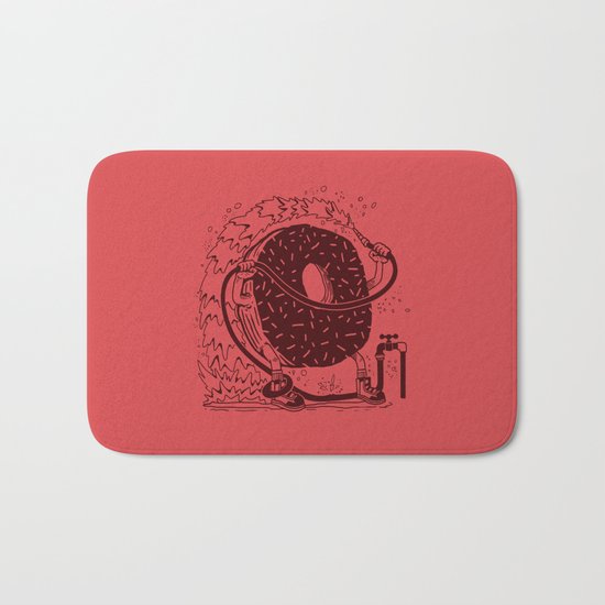 Donut Waste Water Bath Mat