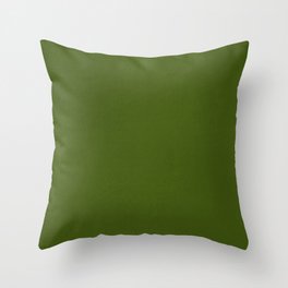 Green boho design Throw Pillow