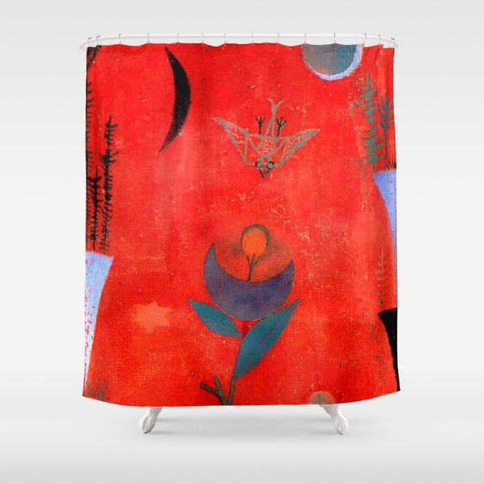 Paul Klee "Flower Myth" (1918) Shower Curtain