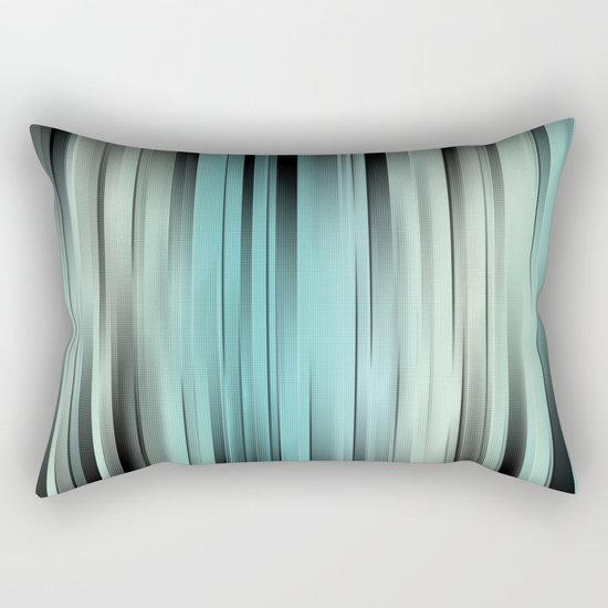 Blue And Green Abstract Rectangular Pillow