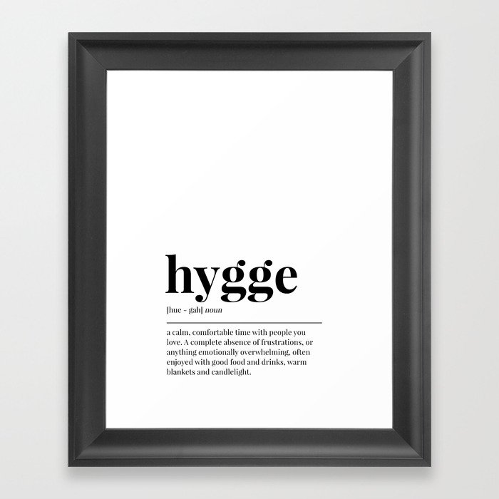 Hygge Framed Art Print