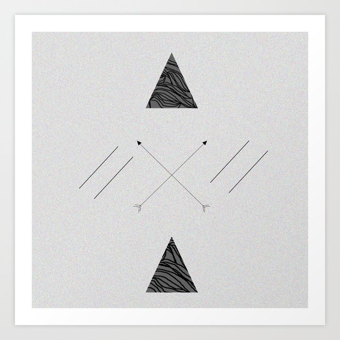 Arrows laced with Noise Art Print