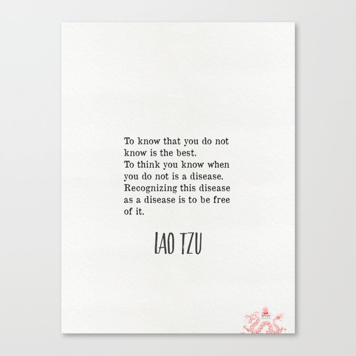 Quotes…Lao Tzu Canvas Print