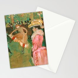 Toulouse-Lautrec - At the Rouge, The Dance Stationery Card