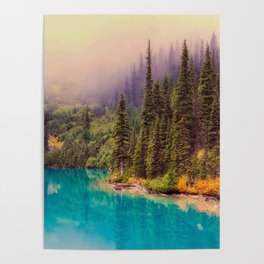 Canada Photography - Beautiful Cyan Lake Poster