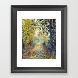In the Woods- Renoir Framed Art Print