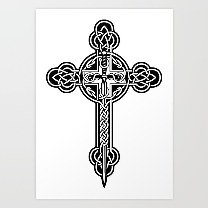 Celtic Cross Art Print By Igorsin Society6