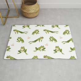 Frogs Pattern Area & Throw Rug