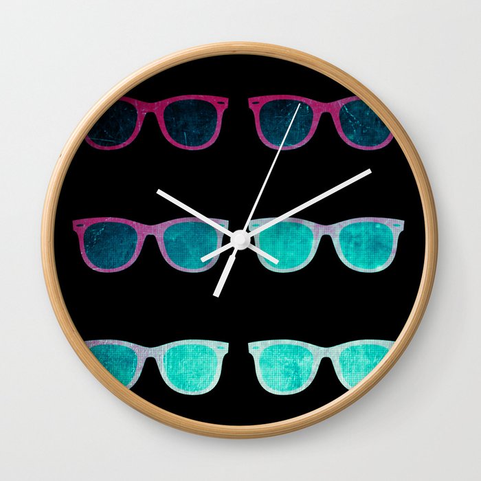 NEO GLASSES Wall Clock