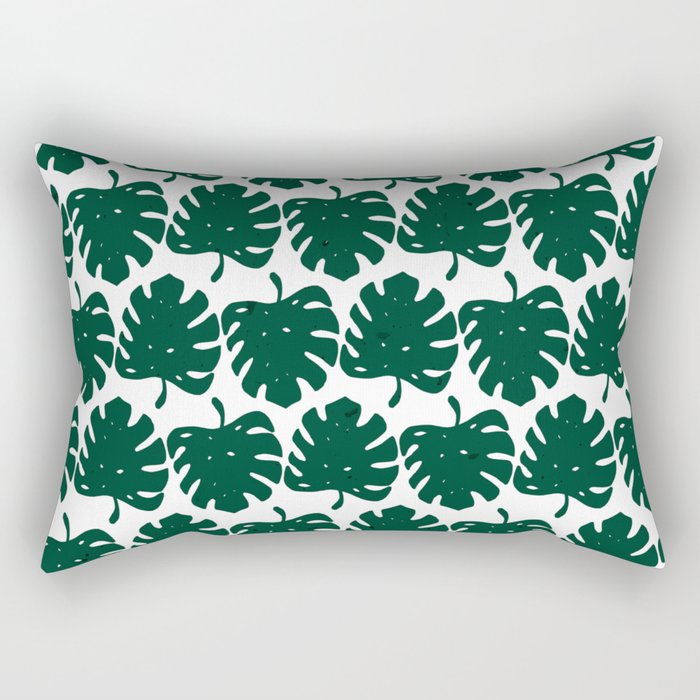 Leaf Green Rectangular Pillow