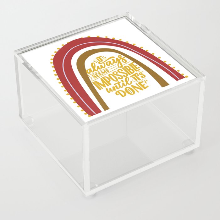 Creative Thoughts Out Loud Acrylic Box