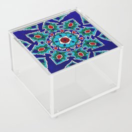 Blue Geometric Suzani Acrylic Box