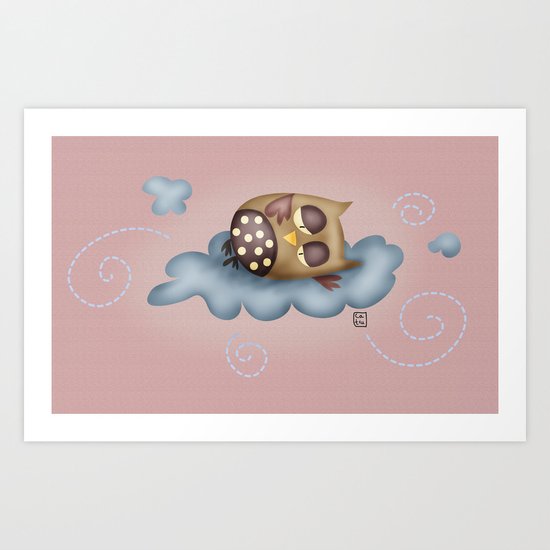 Owl Art Print