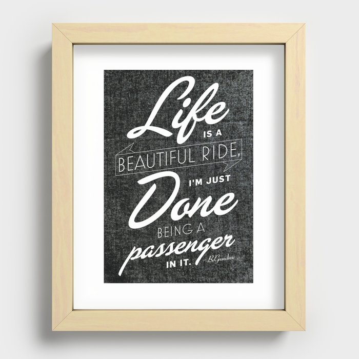 Driven Recessed Framed Print