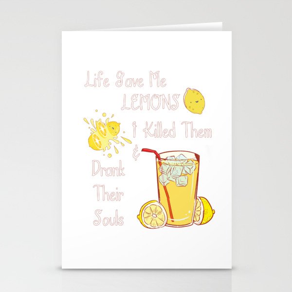 Life Gave Me Lemons Stationery Cards