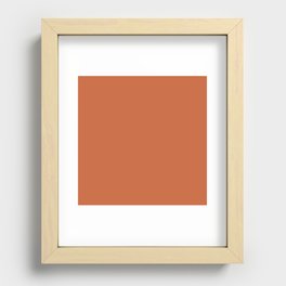 Copper-Orange Recessed Framed Print