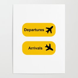 Airport sign Poster