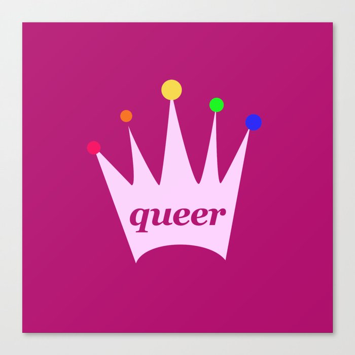 queer queen Canvas Print