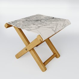 Texal, Killeen - city map - black and white Folding Stool