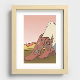Cowgirl Dreamer Recessed Framed Print