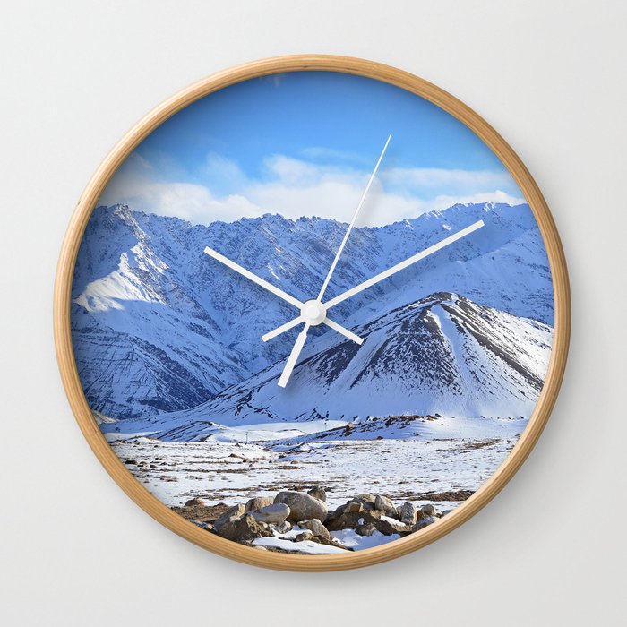 Beautiful Winter Season Landscape Wall Clock