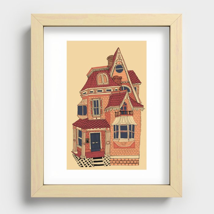 Victorian House Recessed Framed Print
