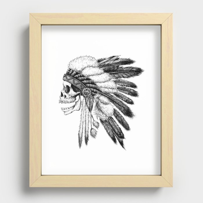 Native American Recessed Framed Print