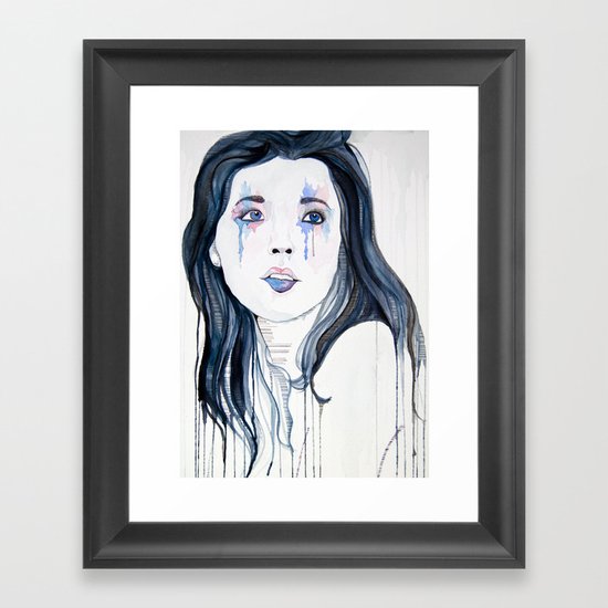 Drip Framed Art Print