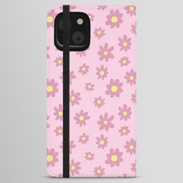 Forget Me Not Flower Pattern (pink) iPhone Wallet Case