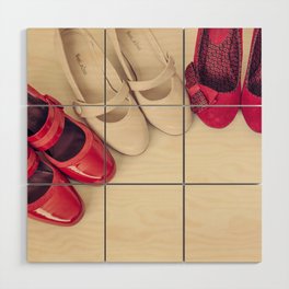 The Shoe Collection Wood Wall Art