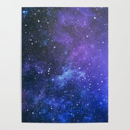 Purple Star Galaxy Poster