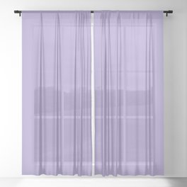 Spring Simplicity ~ Iris Purple Sheer Curtain