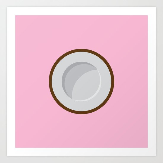 Coconut print Art Print